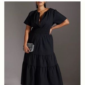 Anthropologie Black Maxi Dress